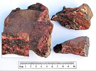 Quartz, Haematitic variety, Bryn y Rafr. (CWO) Bill Bagley Rocks and Minerals